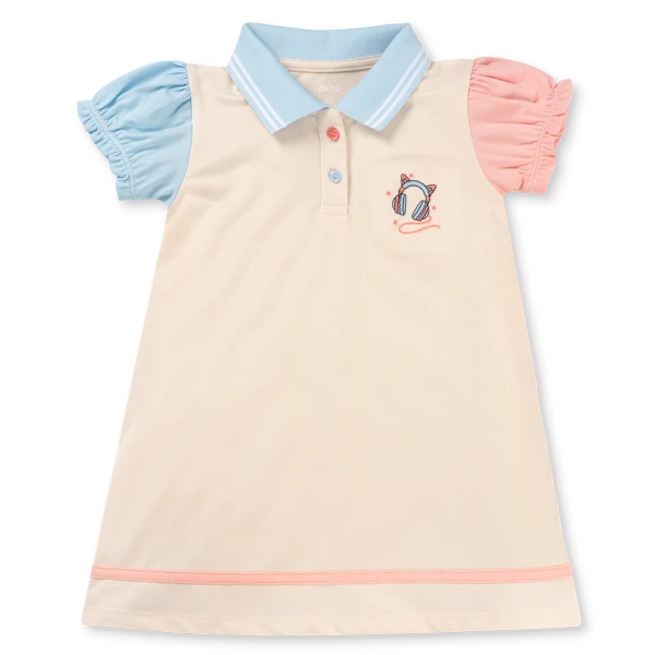 Đầm polo bé gái Animo LU1225034 (1-6Y, Kem, TT01)