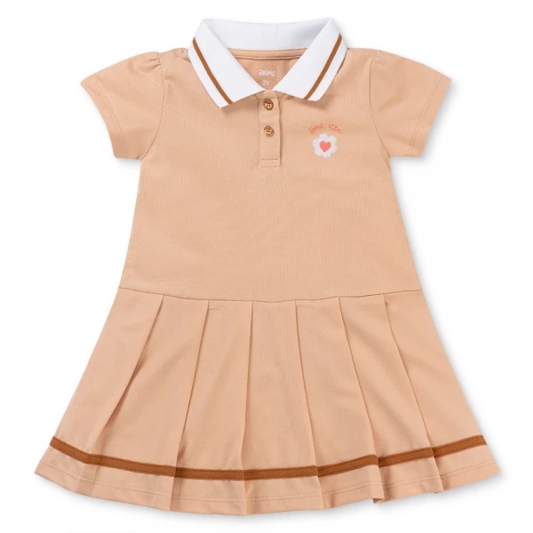 Đầm polo bé gái Animo LU1225040 (1-6Y, Be, TT01)