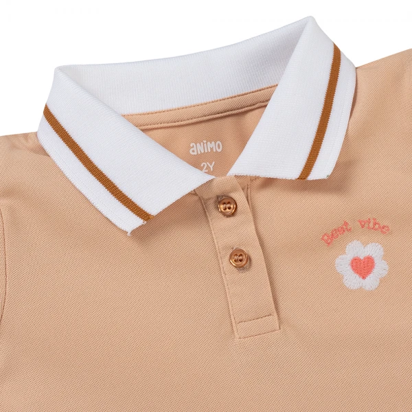Đầm polo bé gái Animo LU1225040 (1-6Y, Be, TT01)