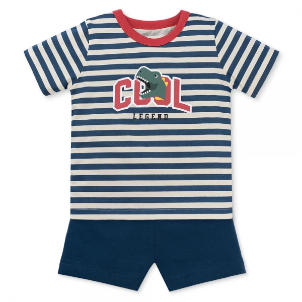 Bộ bé trai ngắn Animo Easy HN0426017 (1-4Y, Kem-dương)