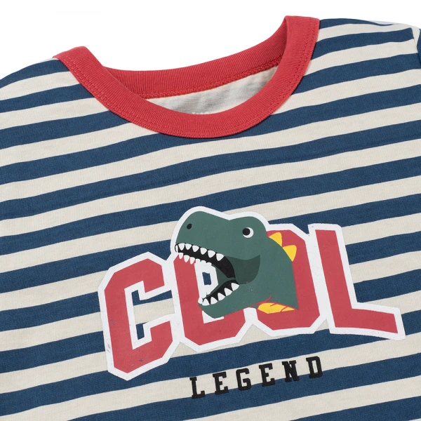 Bộ bé trai ngắn Animo Easy HN0426017 (1-4Y, Kem-dương)