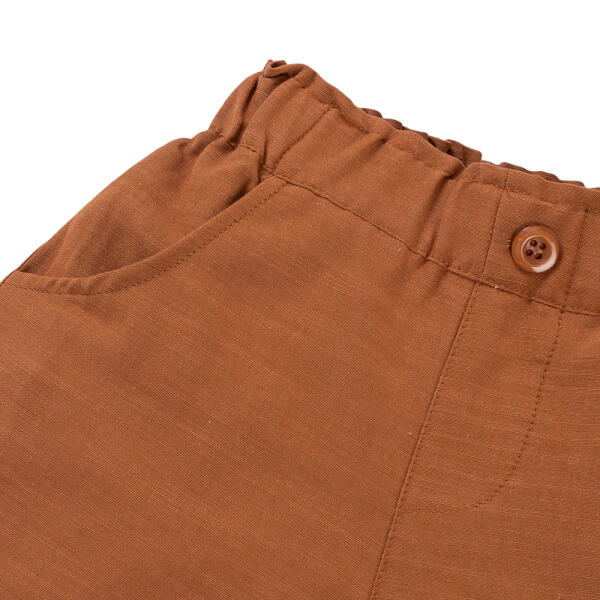 Bộ ngắn bé gái Animo LU1225037 (1-6Y, Kem-Nâu, TT02)