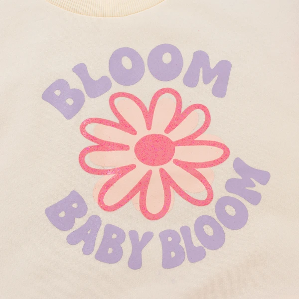 Bộ bé gái tay ngắn quần lửng Animo ST1225070 (1-6Y, Kem-hồng, TT02)