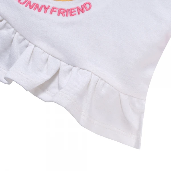 Bộ đông bé gái dài Animo ST1225068 (1-4Y, Trắng-vàng-hồng, TT02)