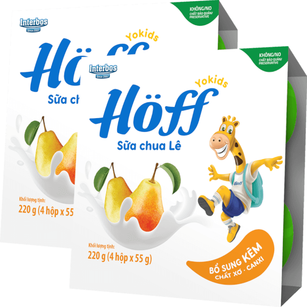 Combo 2 Sữa chua hoa quả  HӦff vị lê 55g (Giao mẫu ngẫu nhiên)