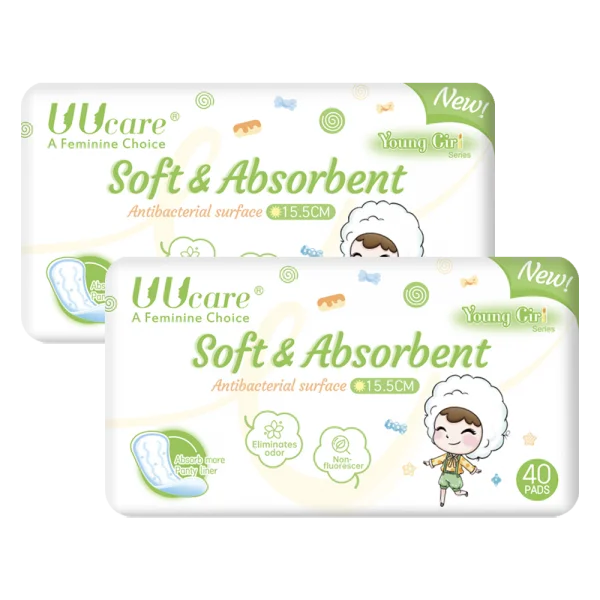 Combo 2 BVS UUCare hàng ngày Young Girl 15cm (40 miếng)