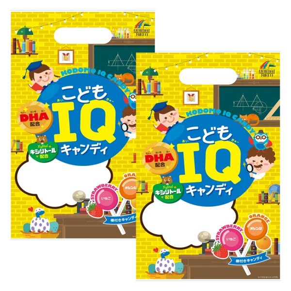 Combo 2 Kẹo mút IQ Unimat Riken bổ sung DHA cho bé