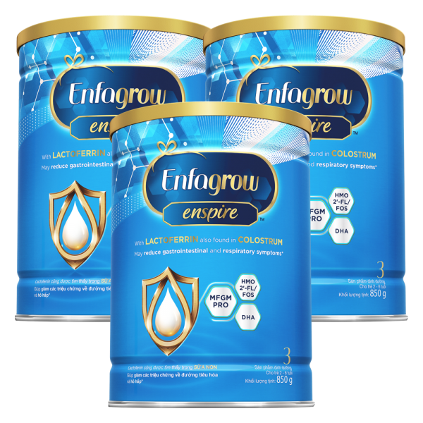 Combo 3 Sữa Enfagrow Enspire 3 850g (2-6 tuổi)
