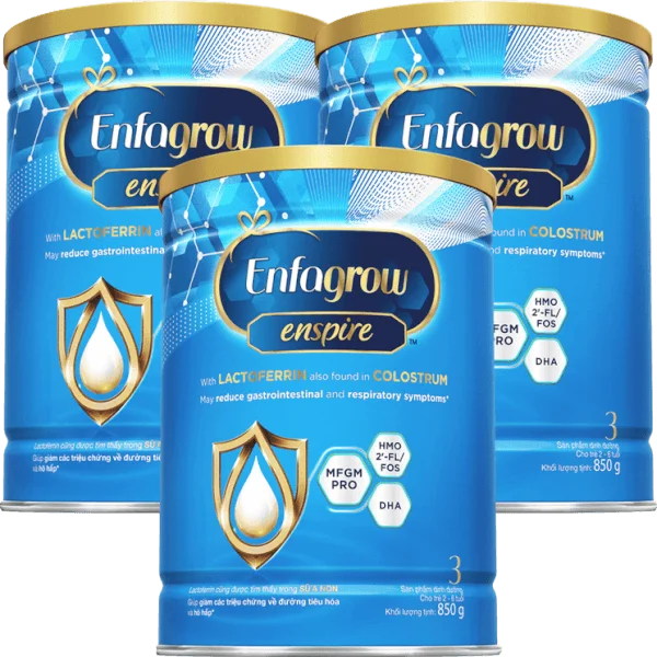Combo 3 Sữa Enfagrow Enspire 3 850g (2-6 tuổi)
