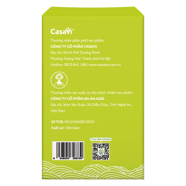 Combo 2 Mì mầm lúa mạch ăn dặm cho bé Anpaso 120g *giao bao bì ngẫu nhiên