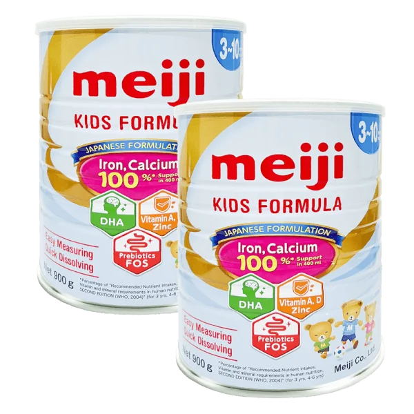 Combo 2 Thực phẩm bổ sung Meiji Kids Formula 900g (3-10 tuổi)