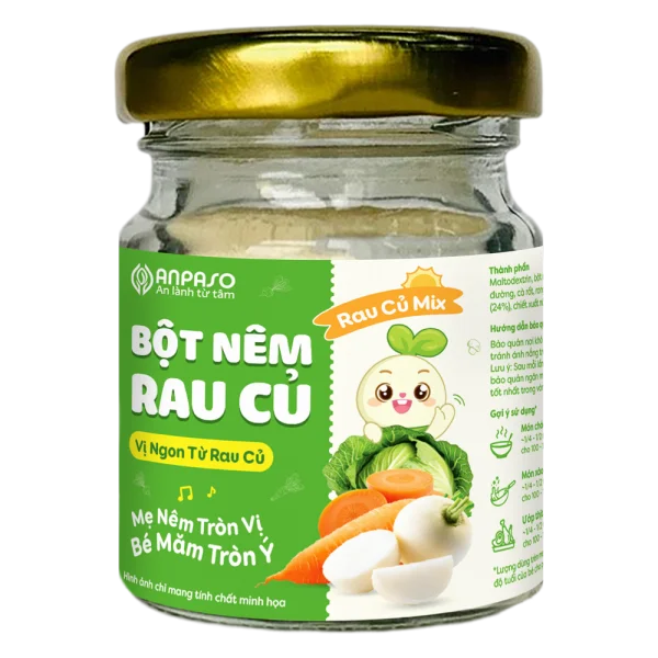 Bột nêm ăn dặm Anpaso vị rau củ 60g *giao ngẫu nhiên