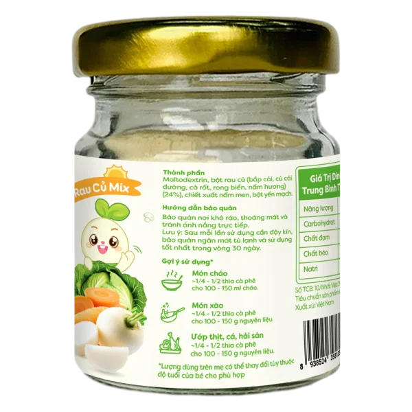 Bột nêm ăn dặm Anpaso vị rau củ 60g *giao ngẫu nhiên