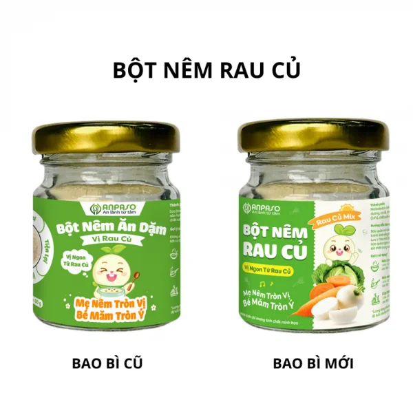 Bột nêm ăn dặm Anpaso vị rau củ 60g *giao ngẫu nhiên