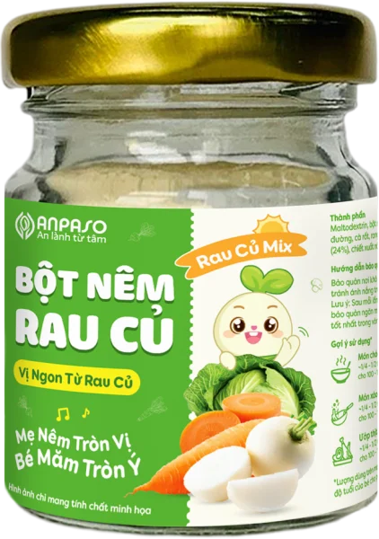 Bột nêm ăn dặm Anpaso vị rau củ 60g *giao ngẫu nhiên