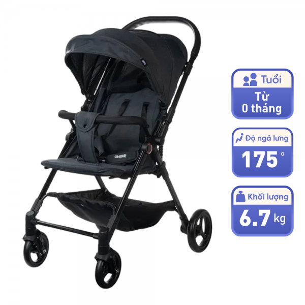 Xe đẩy hai chiều Animo Q1 (Xám)