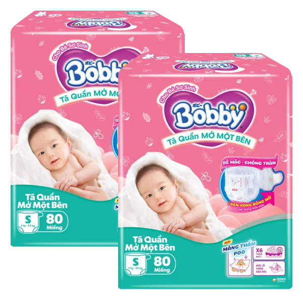 Combo 2 Bobby Quần Mở Một Bên S80 *giao bao bì ngẫu nhiên