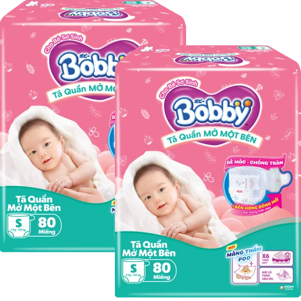 Combo 2 Bobby Quần Mở Một Bên S80 *giao bao bì ngẫu nhiên