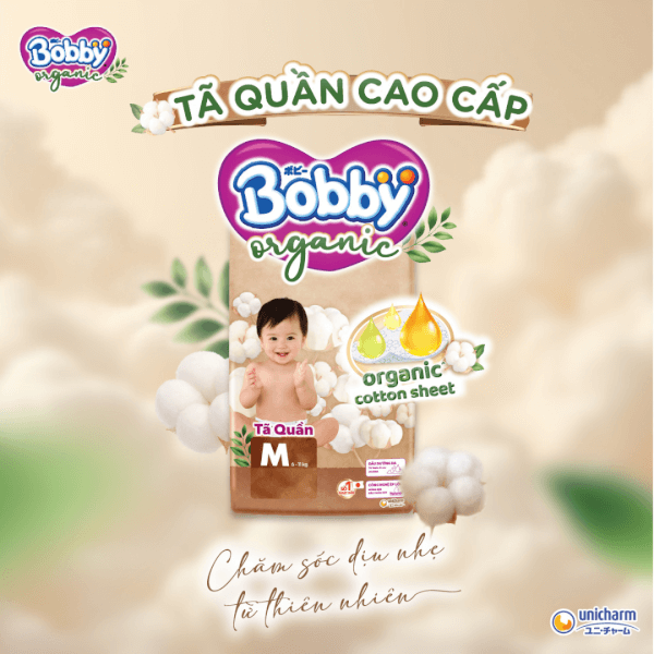 Tã quần Bobby Organic L48 Miếng