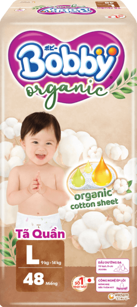Tã quần Bobby Organic L48 Miếng