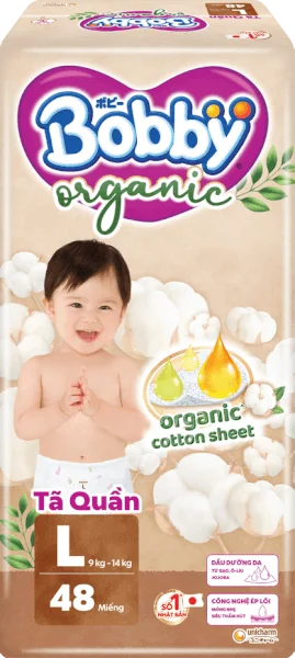 Tã quần Bobby Organic L48 Miếng