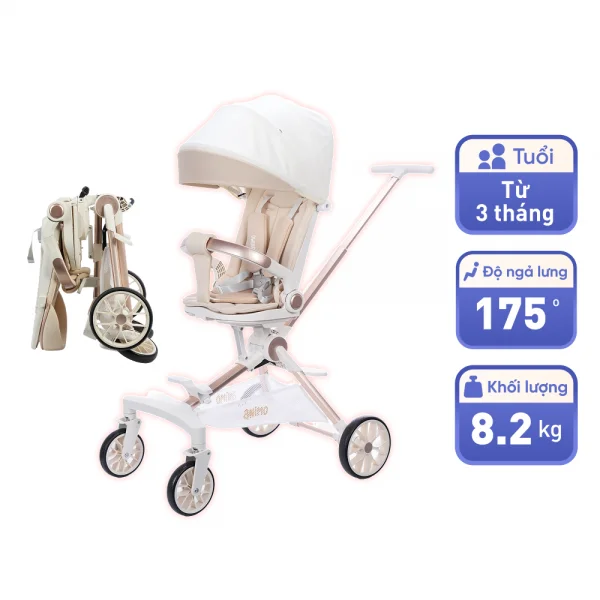 Xe đẩy hai chiều gấp gọn Animo Flexi (Be)