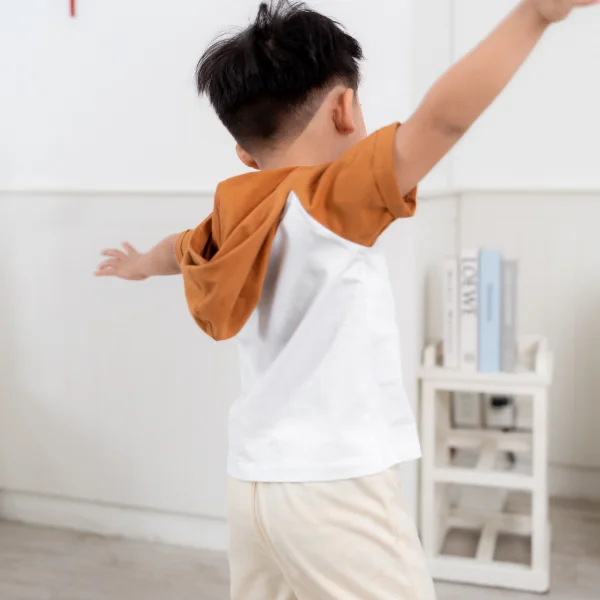 Bộ bé trai tay ngắn quần dài có nón Animo HN1125008 (1-6Y,Trắng-kem, NN02)