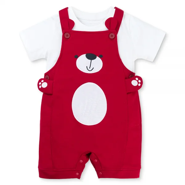 Bộ yếm bé trai ngắn Animo HN1125003 (1-4Y,Trắng-đỏ, TT02)