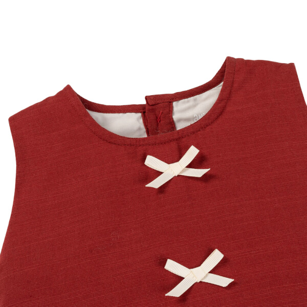 Đầm vải bé gái Animo TX1225044 (1-6Y,Đỏ,DD01)