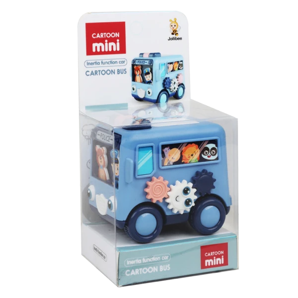 Xe buýt cảnh sát mini và gấu cưng lắc lư ngộ nghĩnh YN527420 C509 (Xanh dương)