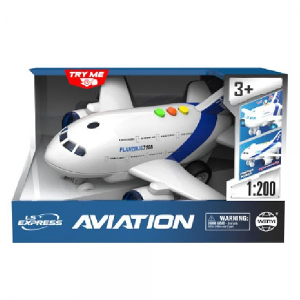 Máy bay chạy đà có âm thanh và đèn YN409048 C509 (Trắng)