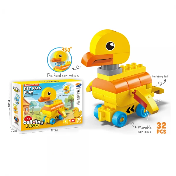 Bộ lắp ráp xe hình vịt ngộ nghĩnh YN659278 C509 (Vàng)