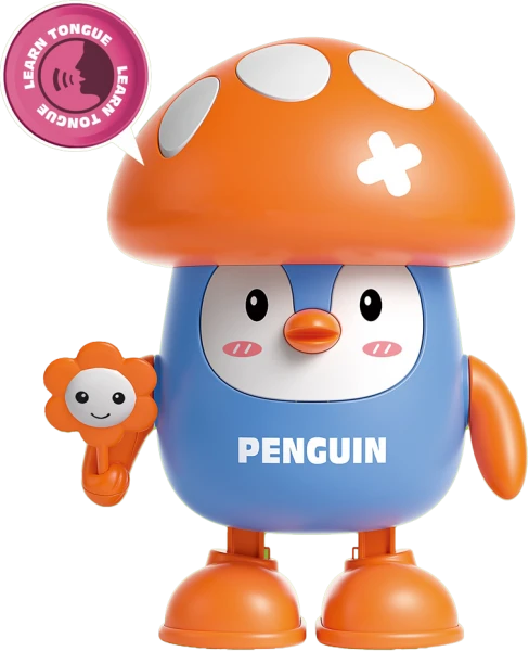 Chú nấm hình vịt cầm hoa đáng yêu vừa phát nhạc, nhảy múa và ghi âm giọng bé YN667206 C509 (Xanh dương)