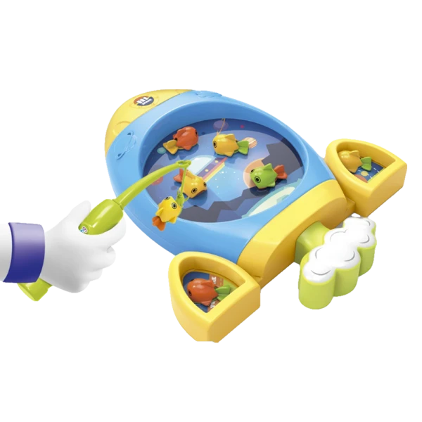 Bộ câu cá mô phỏng tên lửa ngộ nghĩnh có phát nhạc YN656797 C509 (Xanh dương)