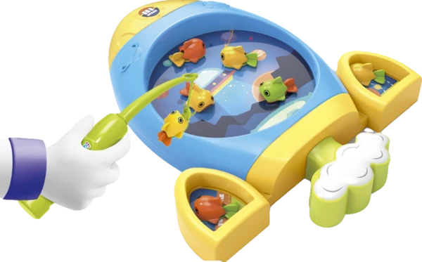 Bộ câu cá mô phỏng tên lửa ngộ nghĩnh có phát nhạc YN656797 C509 (Xanh dương)