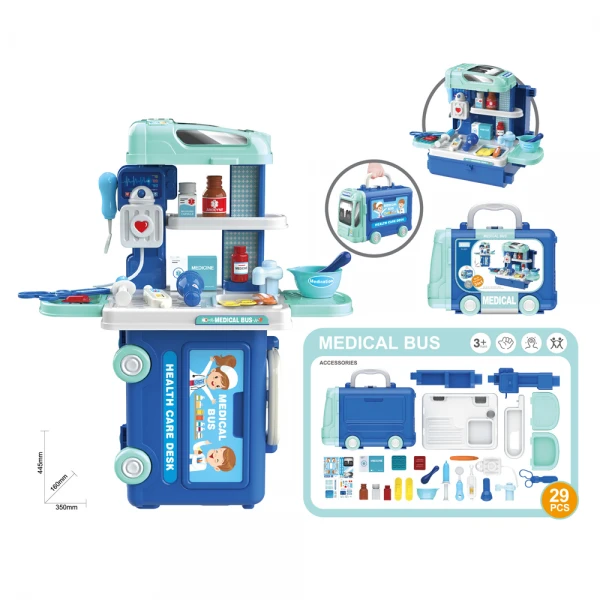 Xe vali đa năng 2in1 đựng dụng cụ y tế YN454276 C509 (Xanh dương)