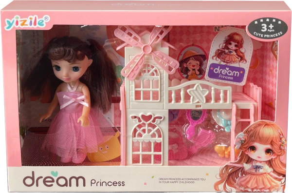 Bộ búp bê công chúa gồm giường ngủ 2 tầng và phụ kiện RFD666823 C509