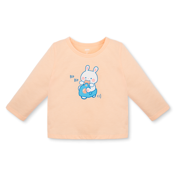 Bộ bé gái dài Animo Easy TX0126046 (1-4Y,Cam sữa-trắng,TT02)