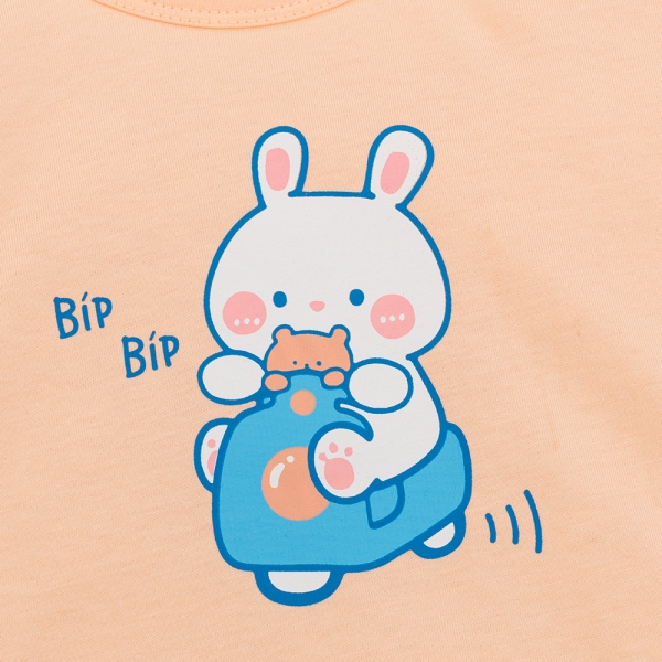 Bộ bé gái dài Animo Easy TX0126046 (1-4Y,Cam sữa-trắng,TT02)