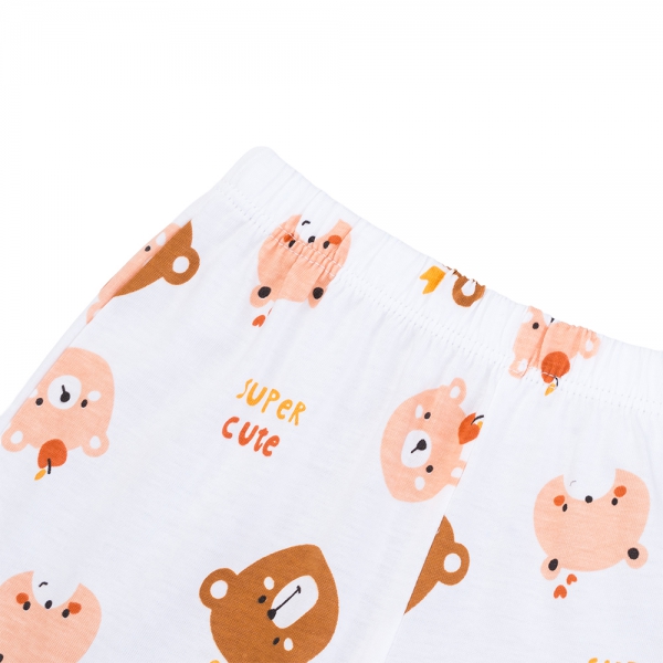 Bộ bé gái dài Animo Easy TX0126045 (1-4Y,Cam sữa-trắng,TT01)