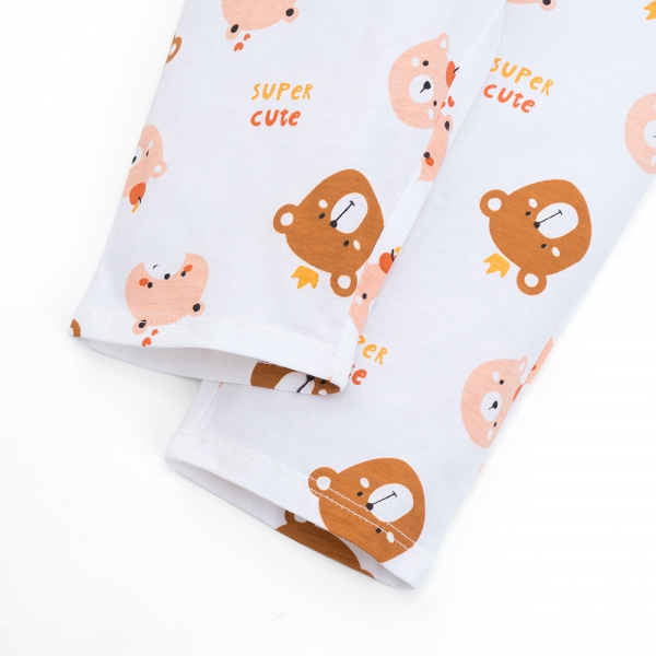 Bộ bé gái dài Animo Easy TX0126045 (1-4Y,Cam sữa-trắng,TT01)