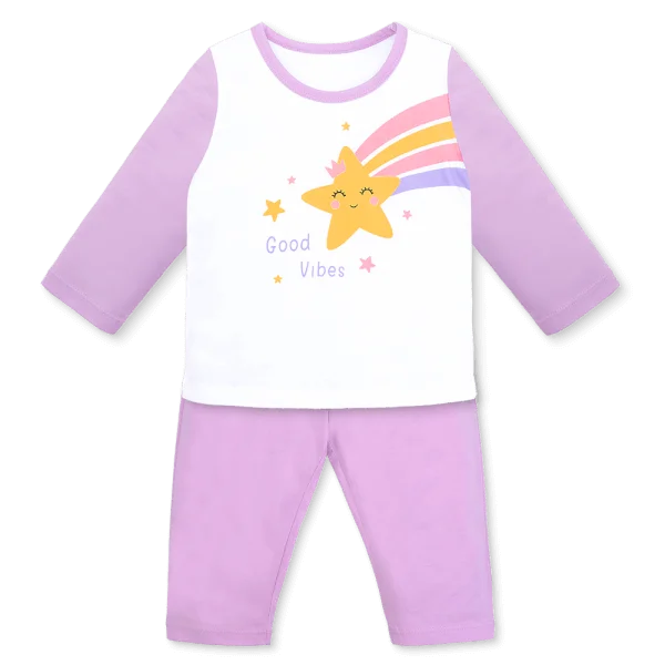 Bộ bé gái dài Animo Easy TX1225052 (1-4Y,Trắng-tím,TT02)