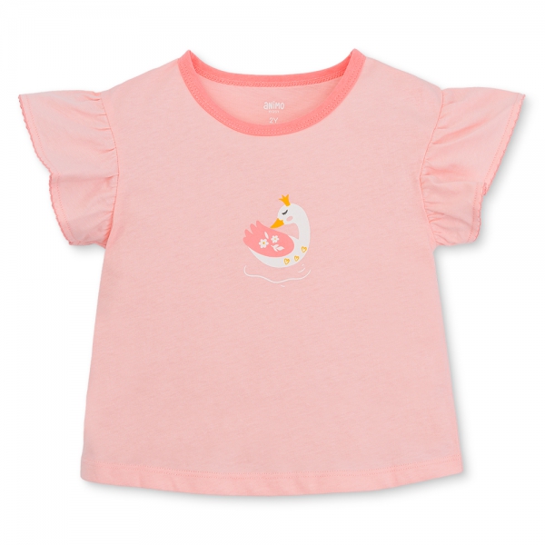 Bộ bé gái ngắn Animo Easy LU1125018 (1-4Y,Hồng,TT01)