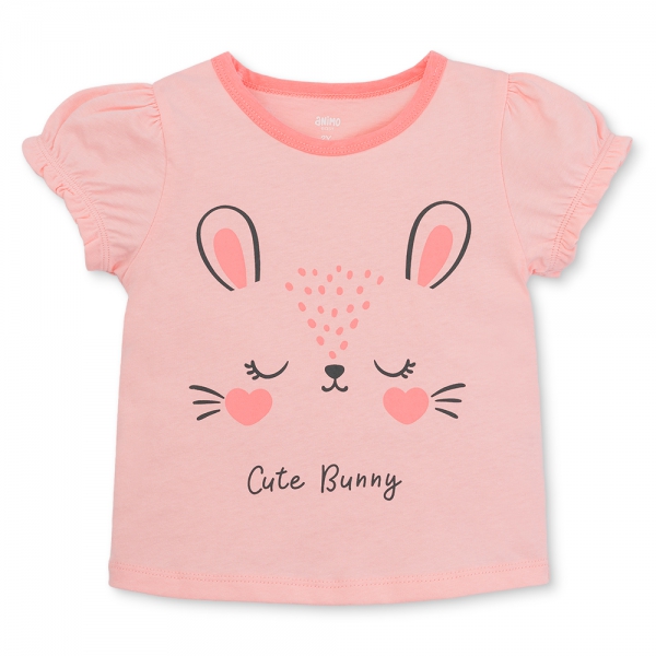 Bộ bé gái ngắn Animo Easy LU1125017 (1-4Y,Hồng,TT02)