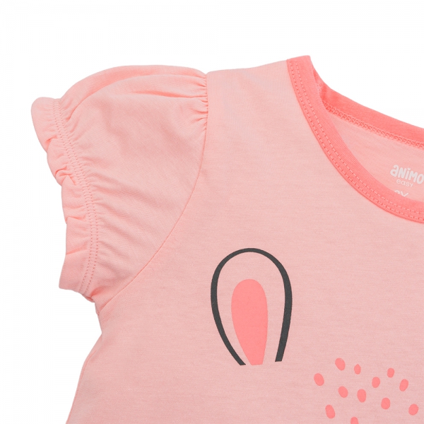 Bộ bé gái ngắn Animo Easy LU1125017 (1-4Y,Hồng,TT02)