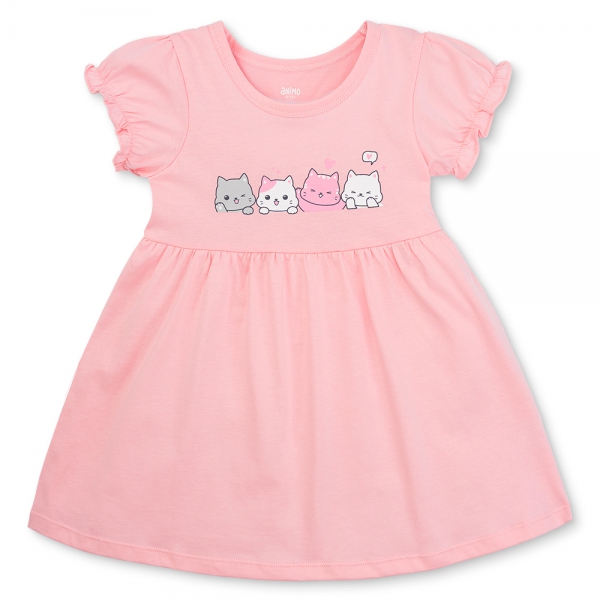 Đầm bé gái Animo Easy TX1225048 (1-4Y,Hồng,TT02)
