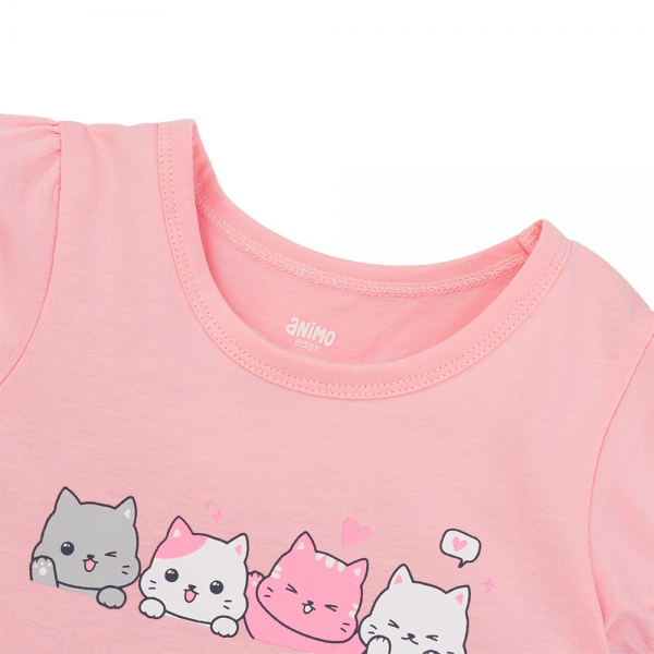 Đầm bé gái Animo Easy TX1225048 (1-4Y,Hồng,TT02)