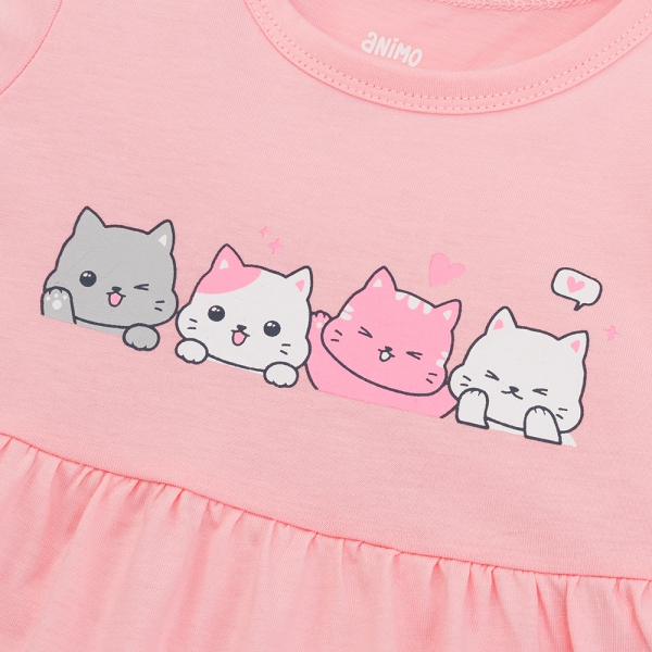 Đầm bé gái Animo Easy TX1225048 (1-4Y,Hồng,TT02)