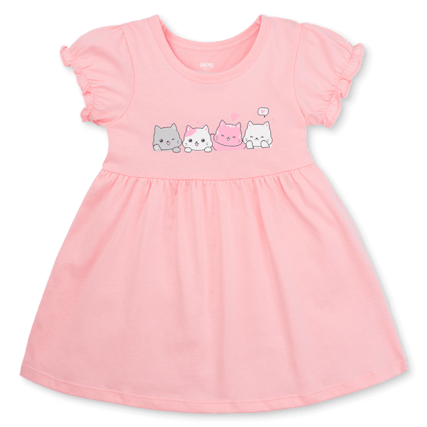 Đầm bé gái Animo Easy TX1225048 (1-4Y,Hồng,TT02)