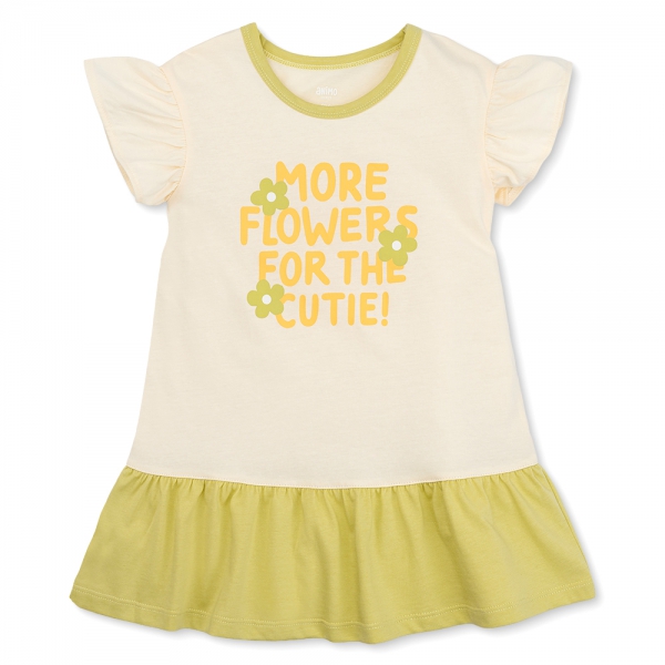 Đầm bé gái Animo Easy LU1125020 (1-4Y,Kem-bơ,TT02)